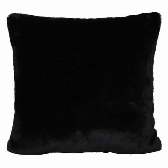 Luxury Faux Fur Cushion Cover - Black