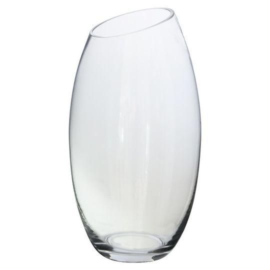 SLANTED TOP CLEAR GLASS 30CM