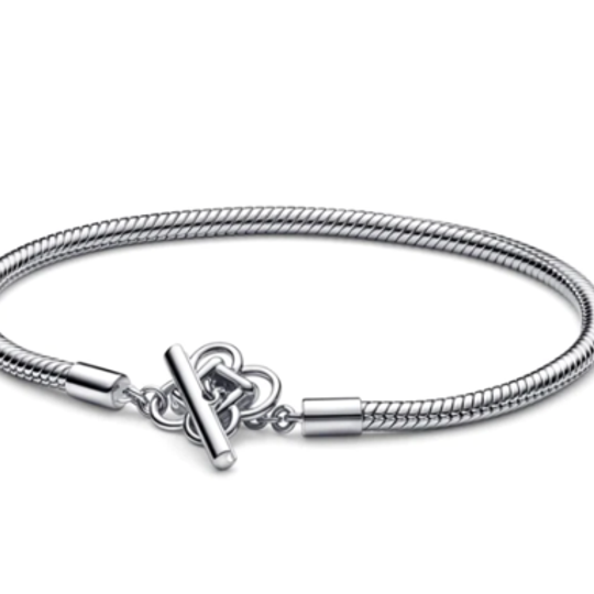 Peace Knot Toggle Clasp Snake Bracelet