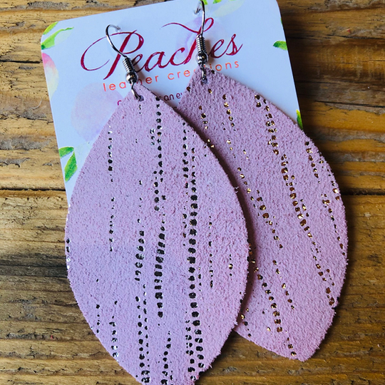 Metallic Rainfall in Pink