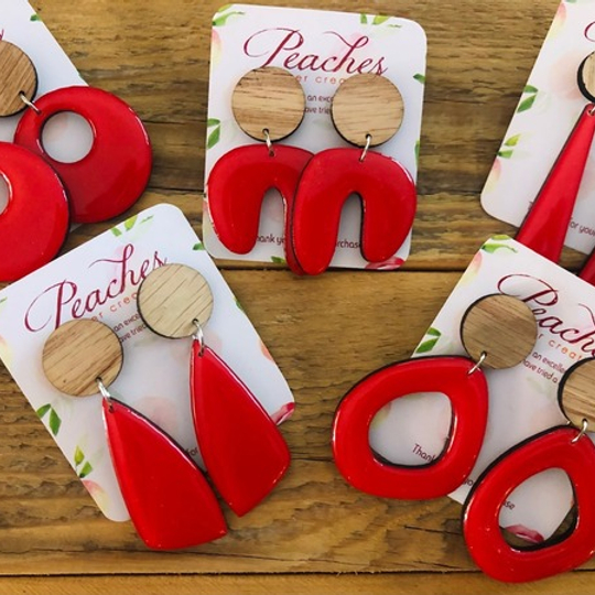 Fashion Colours - Real Red Wood & Resin Range