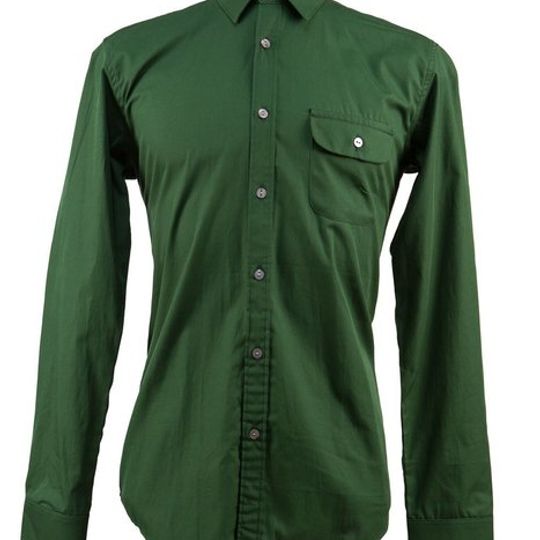 Men's Hunters Green Long Sleeve Shirt
