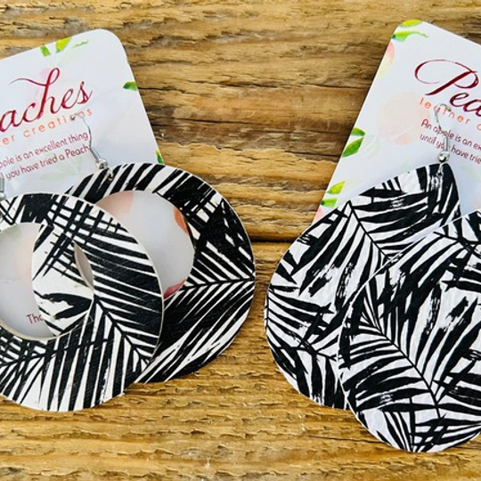 Black & White Palm Leaves