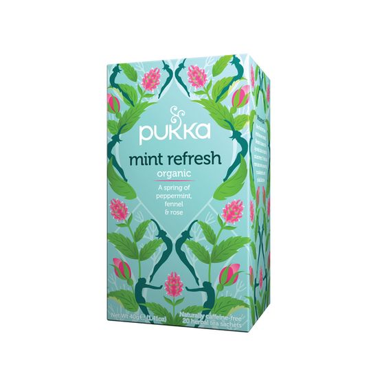 Pukka Organic Mint Refresh Tea (box of 20 teabags)