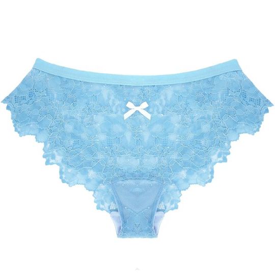 Lace Panty in Wedgwood Blue