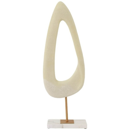 Marble Sculpture with Gold/Marble Base