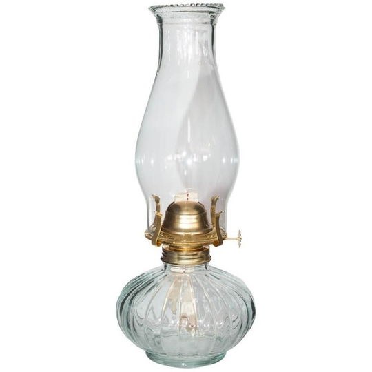 Antique Style Glass Oil Lamp