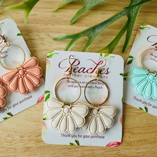Flowers in HALF Polymer Clay