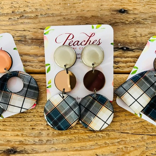Winter Plaid Wood & Resin Design