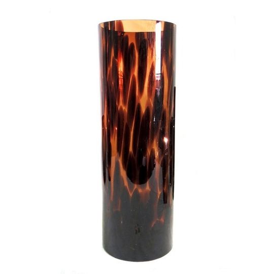Tortoise shell design Glass Cylinder Vase 35cm