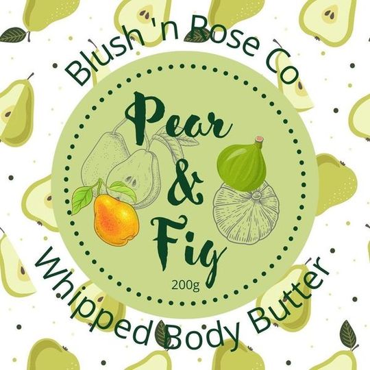 Fig and pear whipped body butter