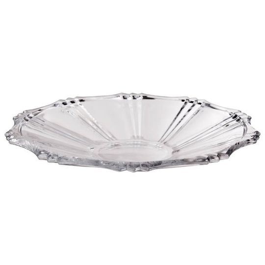 Crystal Glass Flat Decor Bowl