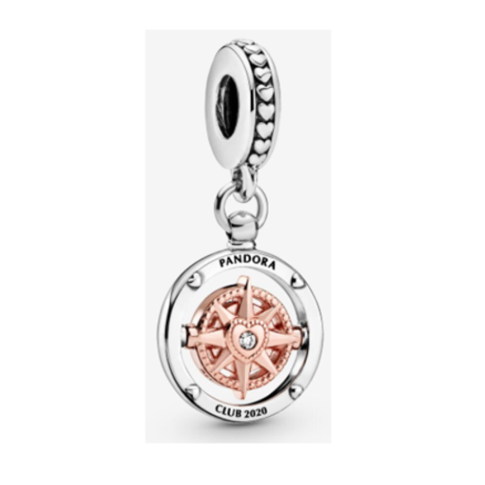 Club 2020 Two Tone Dangle Charm