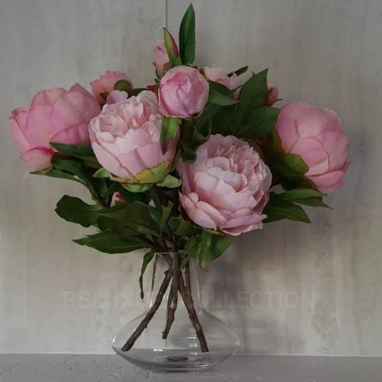 Artificial Pink Peonies Floral Arrangement