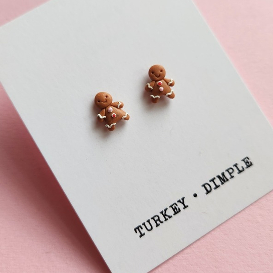 Gingerbread man Studs