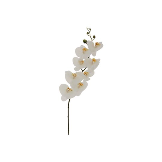 Large Real Touch Artificial White Orchid Single Stem