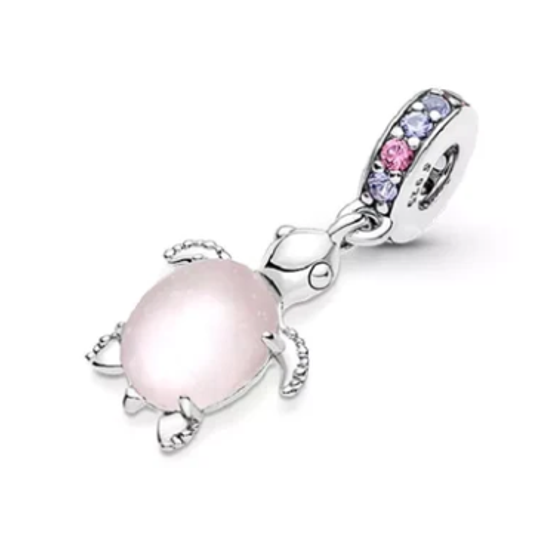 Pink Turtle Charm