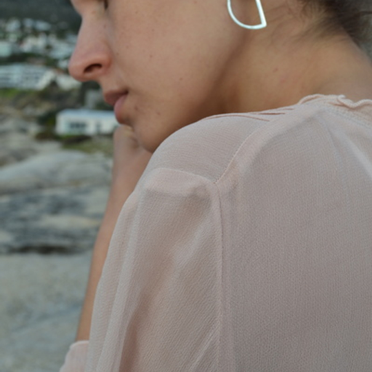Half-moon Stud Earrings