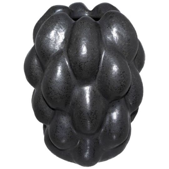Black Ceramic Organic Vase - Medium
