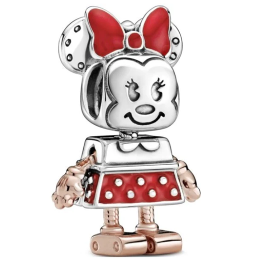 Minnie Mouse Robot Bead Charm