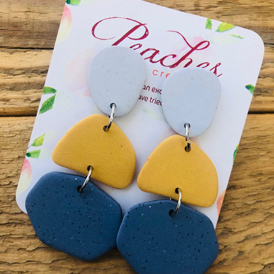 Denim Blue & Gold Trio