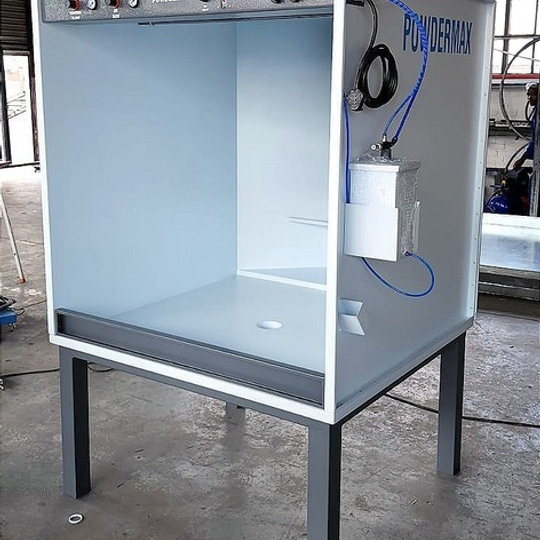 Powder Coating Spray booth with build in spray gun Complete