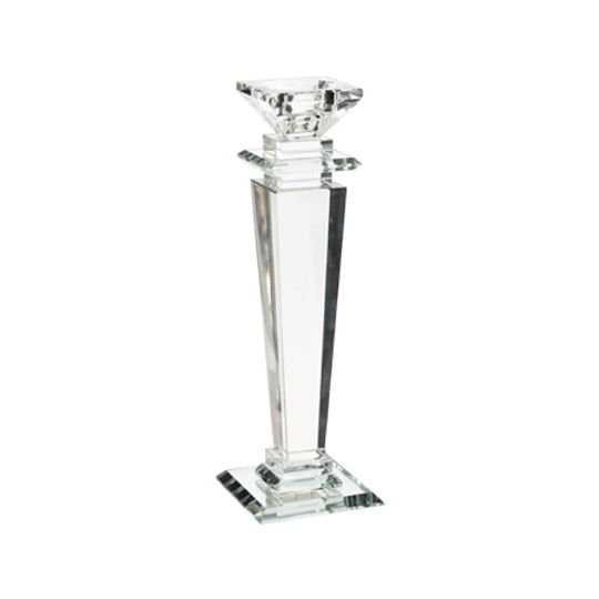 Square Crystal Candleholder - 2 SIZES AVAILABLE