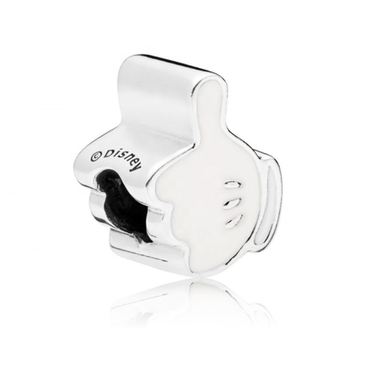 Disney Mickey's Thumbs Up White Enamel Charm