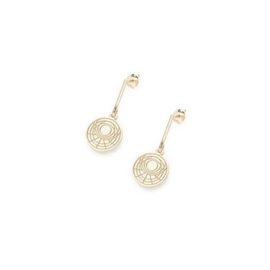 Astrolabe and Bar Earrings