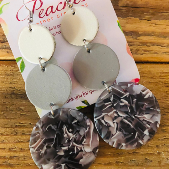 Grey & Taupe Acrylic Trio