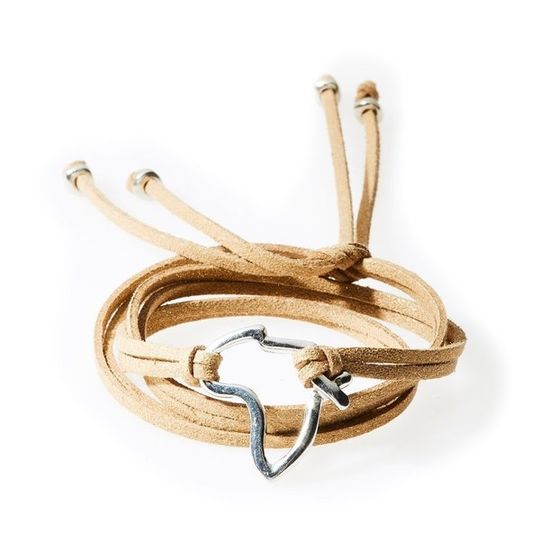 FIERCE Versatile faux suede Bracelet, Necklace & Choker Africa - Gold Shimmer
