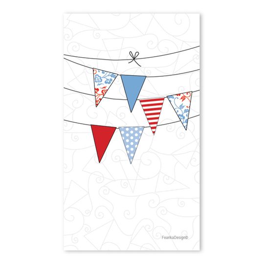 10 Little Letters - Triple Bunting Blue &Red