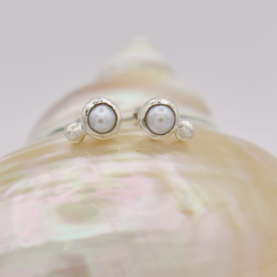 Bubble Pearl Studs