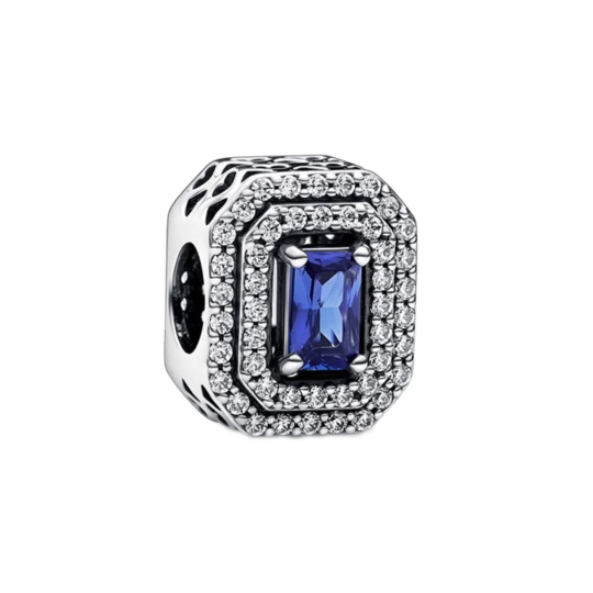 Blue Levelled Gemstone Charm