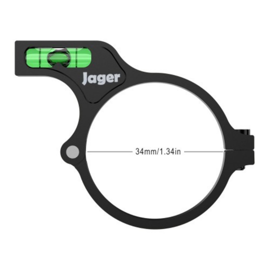Jager Scope Bubble Level Black