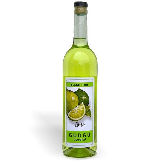 GUDGU SugarFREE Lime Cordial 750ml