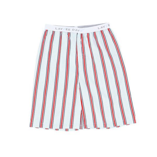 Boys Short Pants (Long Shorts) Red Stripe