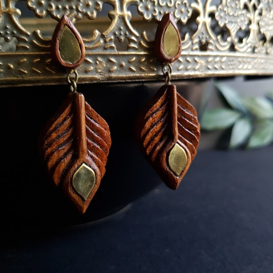 Feather earrings
