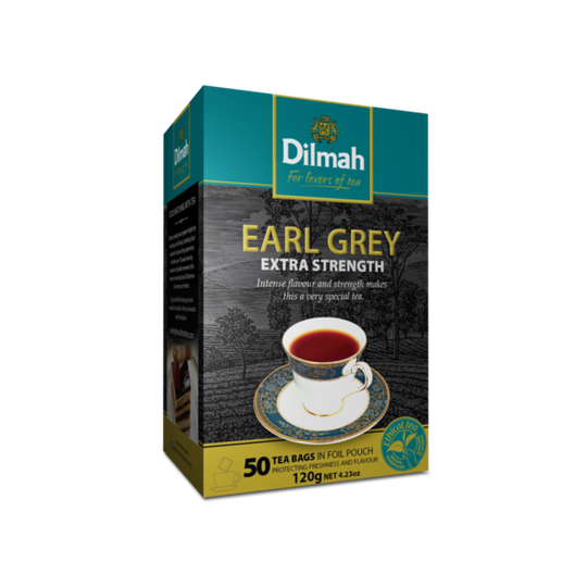 Dilmah Earl Grey Extra Strength (50 x 2.4g tagless tea bags)