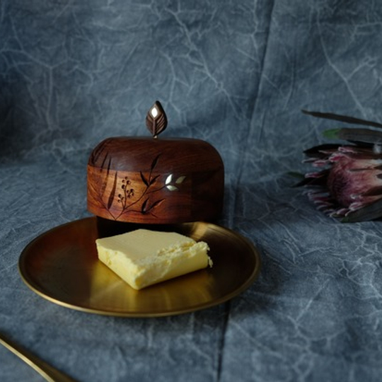 Botanical butter dish
