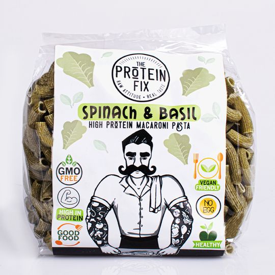 High Protein Protein Spinach & Basil Pasta