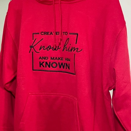 Created to Know Jesus Hoody