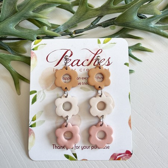 Retro "Funky" Polymer Clay Dangles