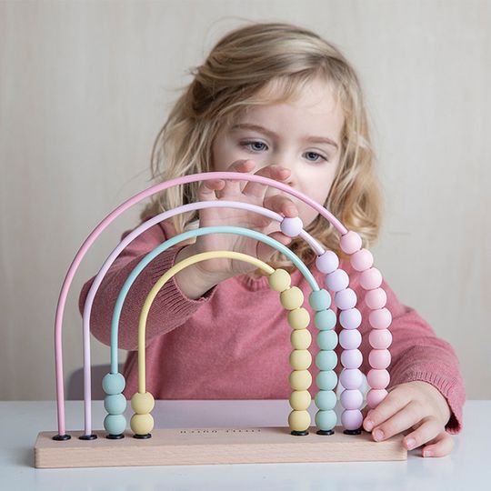 Little Dutch Rainbow Abacus - Pink