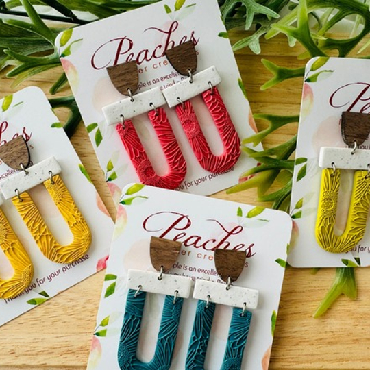 U-shape Polymer Clay Dangles