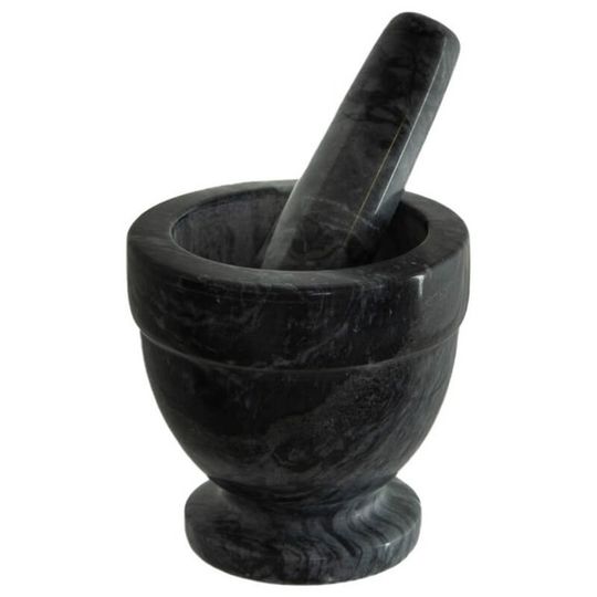 Black Marble Pestle and Mortar