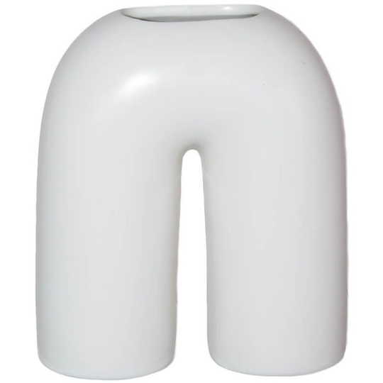 White Ceramic Arch Vase