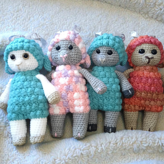 23cm Crocheted Sheep