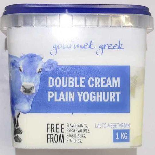 Greek Gourmet - Double Cream Plain Yogurt (1kg)
