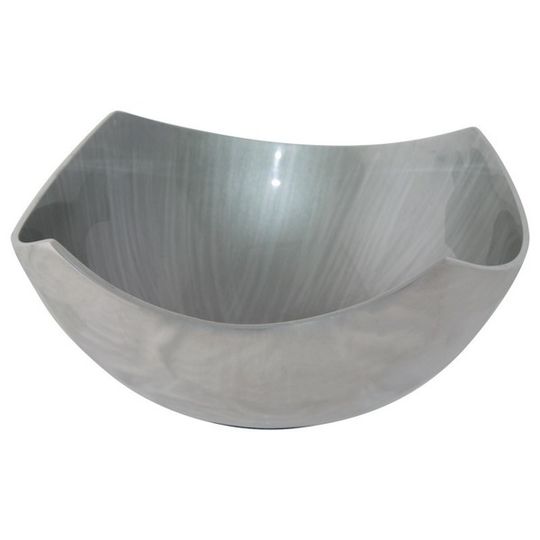 Decorative Metal Bowl - Silver/Grey